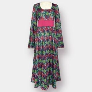 70's Inspired Hippie Dress - Long